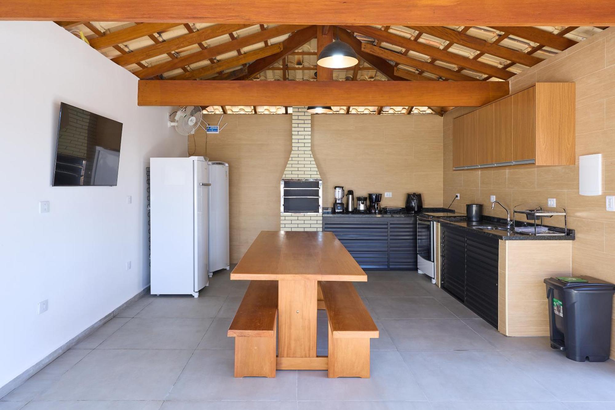 Сasa de vacaciones Casas 01 Ou 02 - Piscina, Churrasqueira, 150 Mt Mar, Quartos Com Ar Condicionado, Tv Smart 43, Ventilador